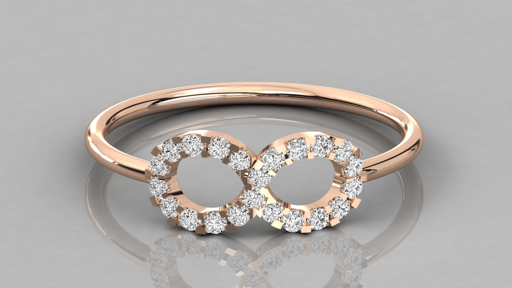 Infinito - Anillo con Diamante