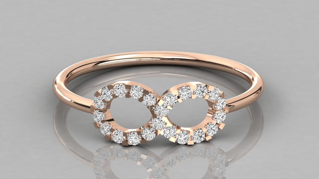 Infinito - Anillo con Diamante