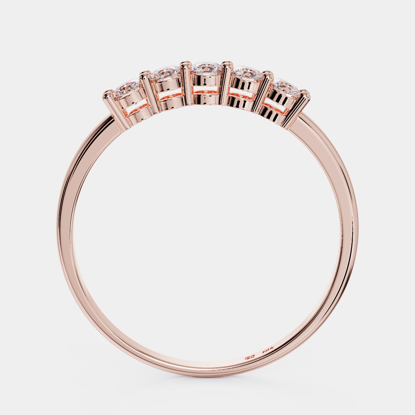 5 stone diamond Ring - Minimal Trio