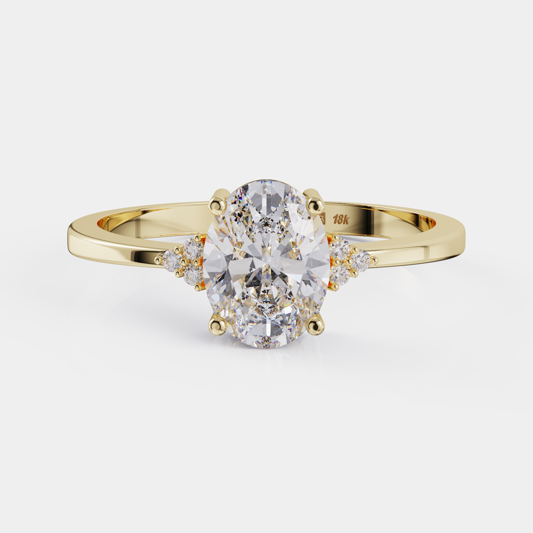 טבעת אירוסין יהלום אובל 1.25 קראט - Enigma