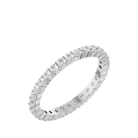 טבעת שורה מזהב עם יהלומי מעבדה Eternity Isabella 