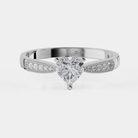 טבעת אירוסין לב יהלום – Abundancia