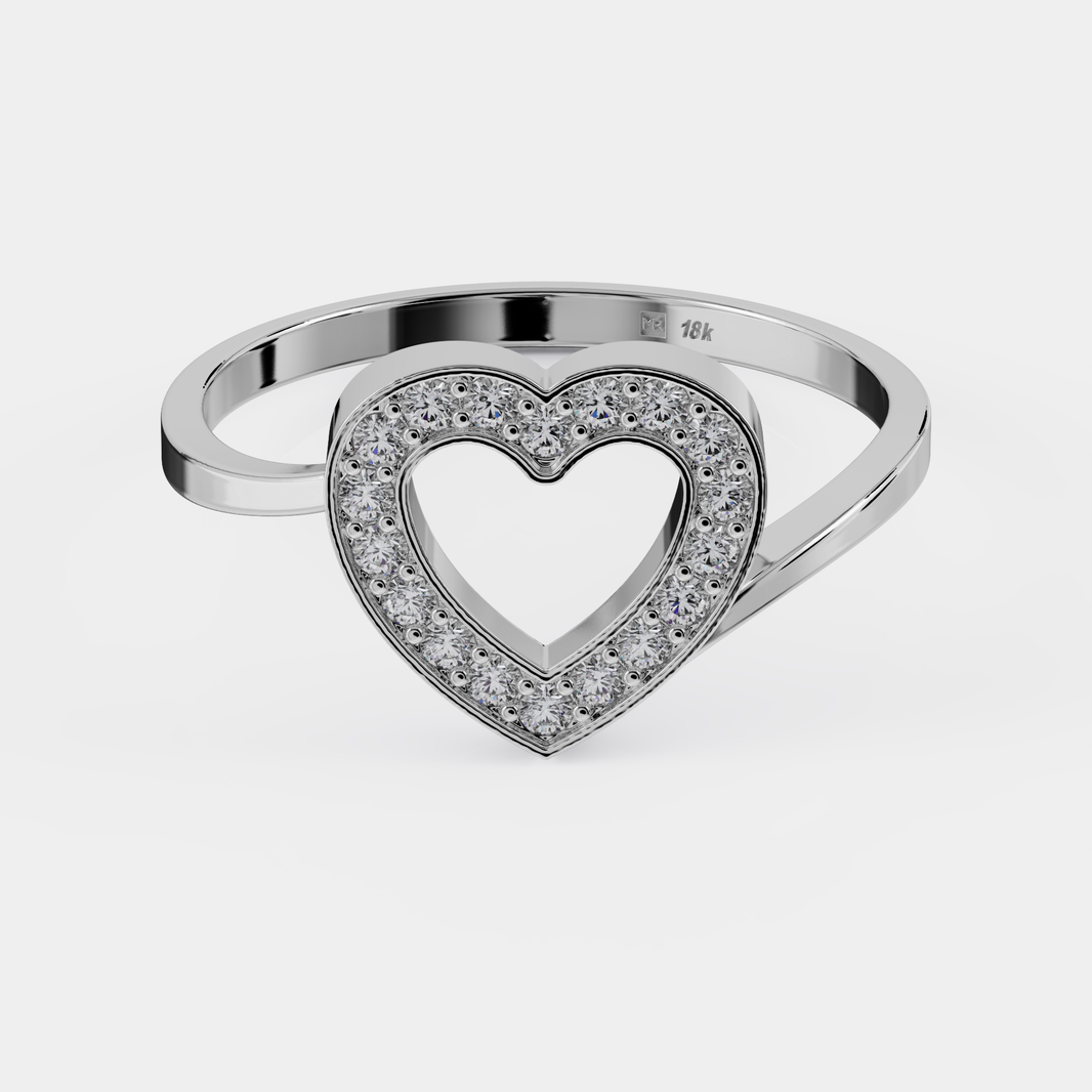 טבעת יהלומים לב – Latido de oro
