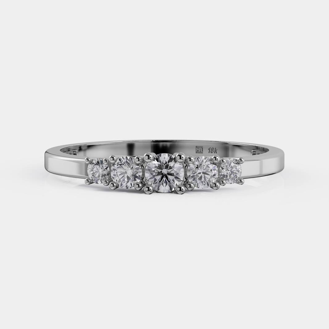 טבעת שורה יהלומים - Sendero Estelar