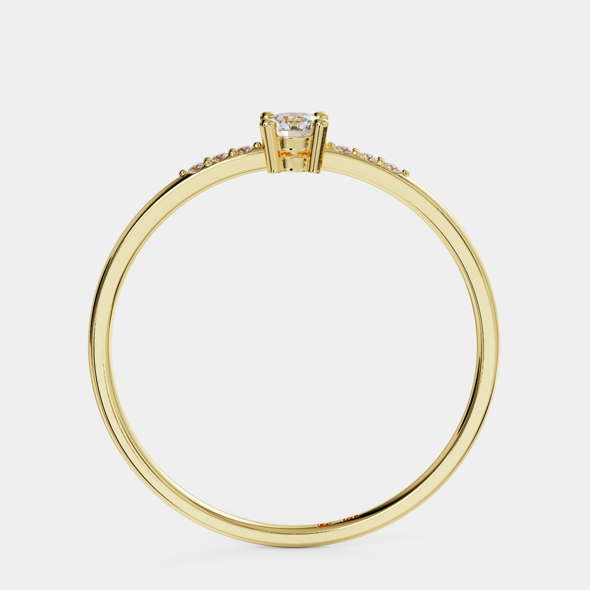 טבעת יהלומים עדינה - Amor