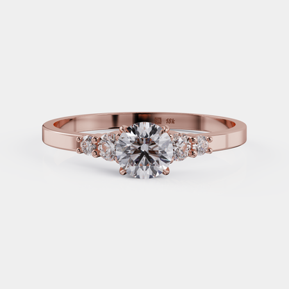 Soliter Diamond Ring + Pave - Promesa (DI)