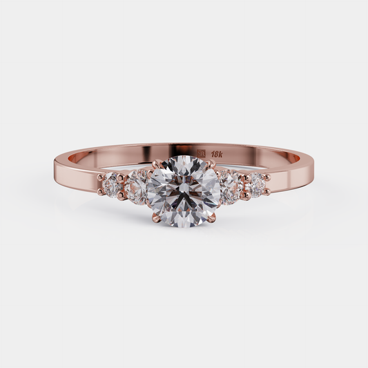Soliter Diamond Ring + Pave - Promesa (DI)