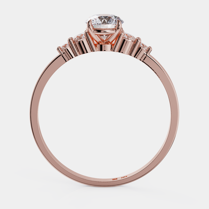 Soliter Diamond Ring + Pave - Promesa (DI)