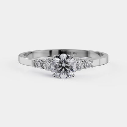 Soliter Diamond Ring + Pave - Promesa (DI)