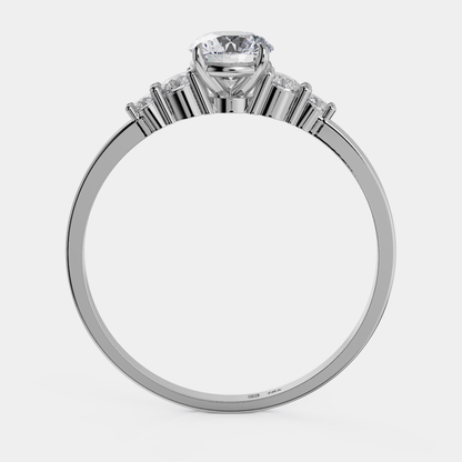 Soliter Diamond Ring + Pave - Promesa (DI)