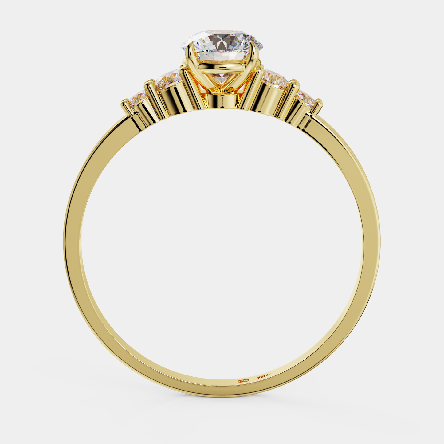 Soliter Diamond Ring + Pave - Promesa (DI)