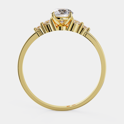 Soliter Diamond Ring + Pave - Promesa (DI)