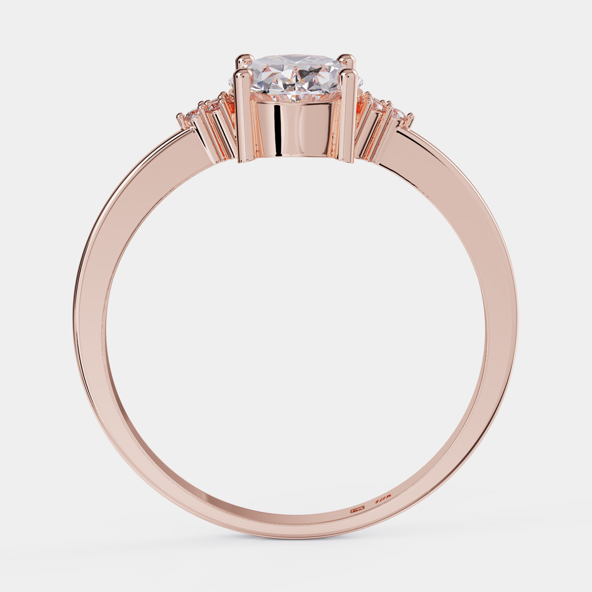 טבעת אירוסין יהלום אובל 1.25 קראט - Enigma