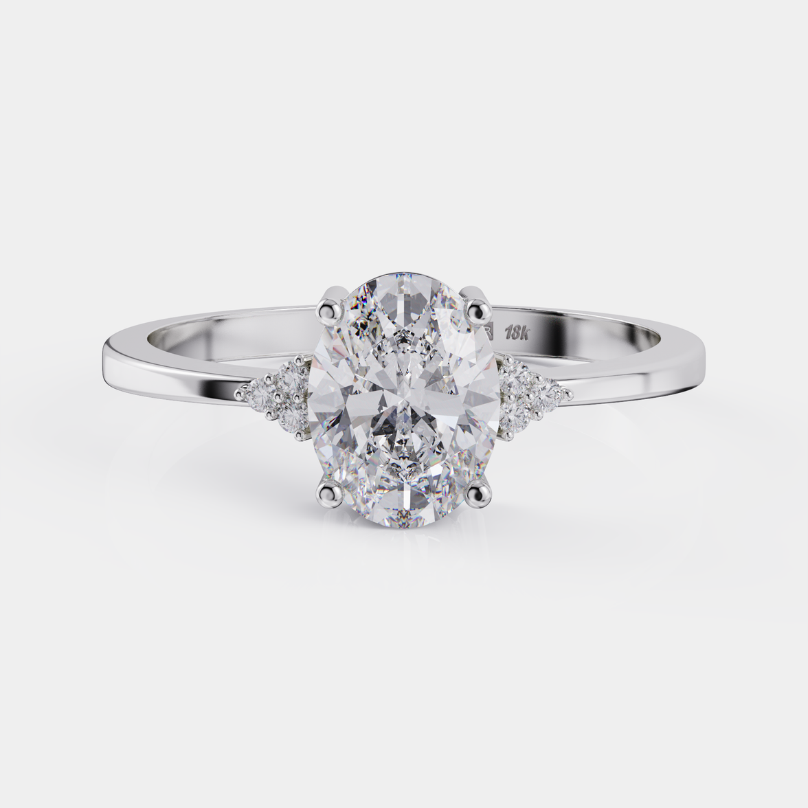 טבעת אירוסין יהלום אובל 1.25 קראט - Enigma