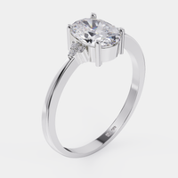 טבעת אירוסין יהלום אובל 1.25 קראט - Enigma