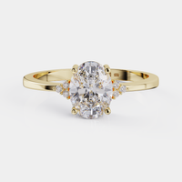 טבעת אירוסין יהלום אובל 1.25 קראט - Enigma