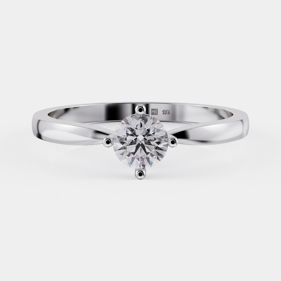 טבעת אירוסין יהלום סוליטר - Poder