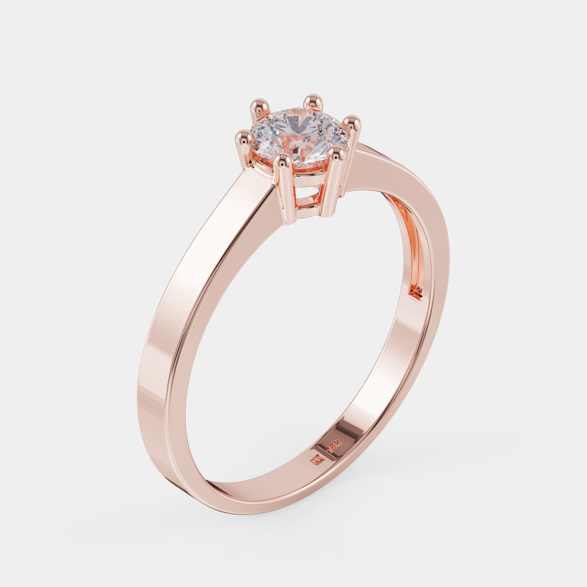 טבעת אירוסין יהלום סוליטר  - Puro Anhelo