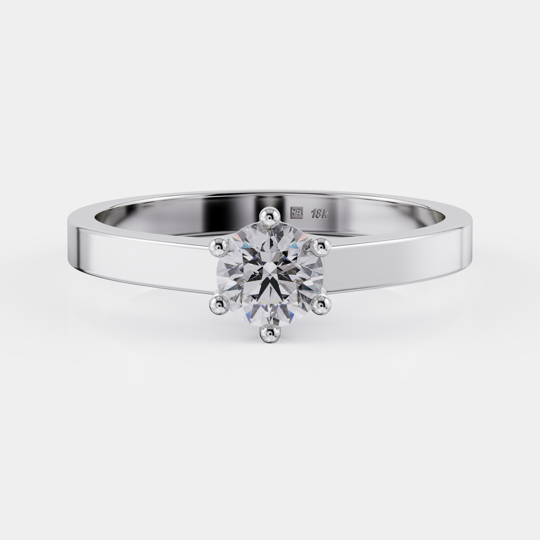 טבעת אירוסין יהלום סוליטר  - Puro Anhelo