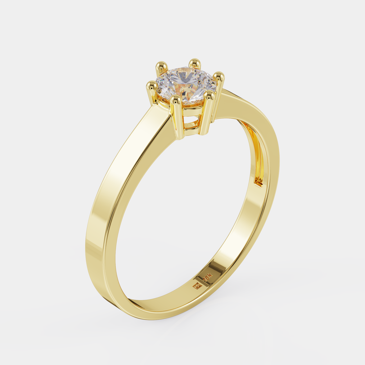 טבעת אירוסין יהלום סוליטר  - Puro Anhelo