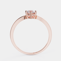 טבעת אירוסין יהלום סוליטר  - Sexto Poder