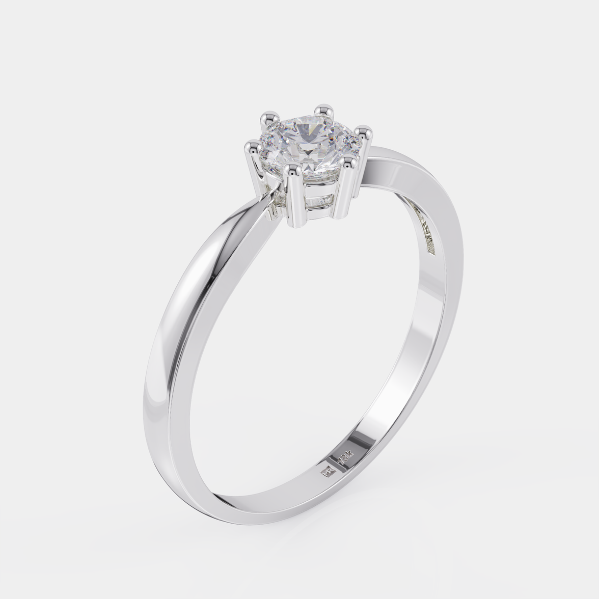 טבעת אירוסין יהלום סוליטר  - Sexto Poder